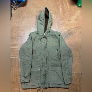Kimes Ranch Olive Hooded Trench Coat